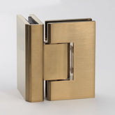 FORGE SHOWER HINGE GLASS TO GLASS 90 Degrees 10mm glass - Brushed Brass